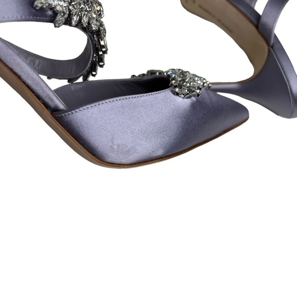 Manolo Blahnik Lurum Mules Purple Size 40 - Picture 7 of 11